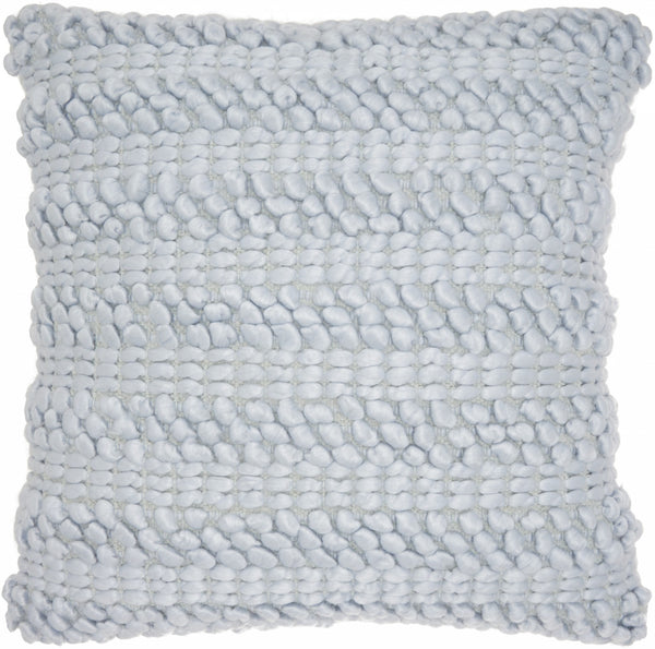 XL Periwinkle Pom-Pom Detailed Throw Pillow