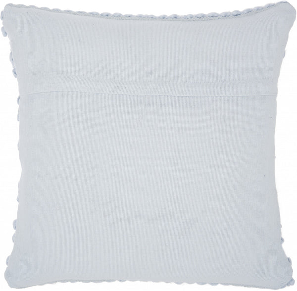 XL Periwinkle Pom-Pom Detailed Throw Pillow