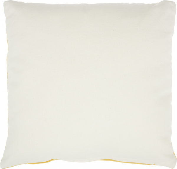 Yellow Velvet Modern Throw Pillow