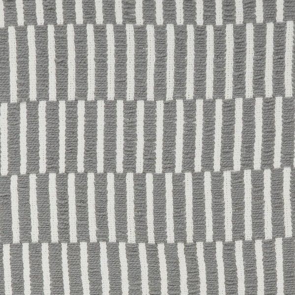 Soft Gray and White Lines Handcrafted Throw Blanket