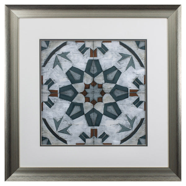 Verdigris Tile I Framed Art