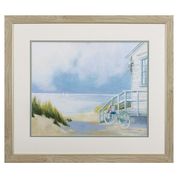 Morning Ride To Beach Framed Art