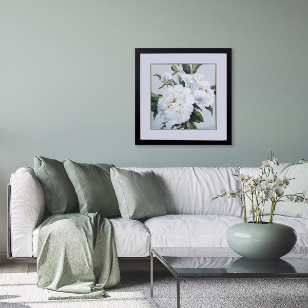 Large Peonies I Abstract Framed Art