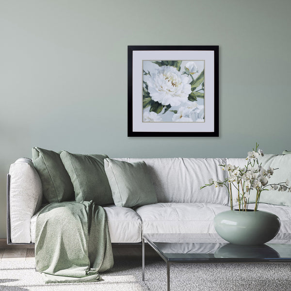 Large Peonies II Abstract Framed Art