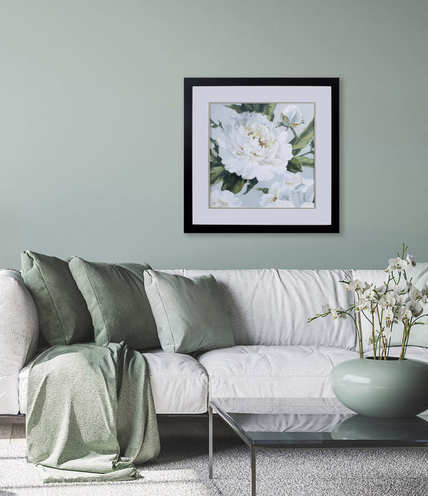 Large Peonies II Abstract Framed Art