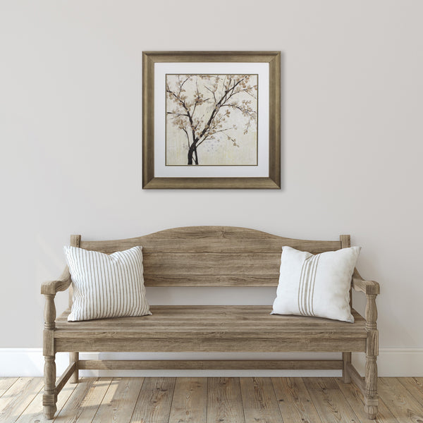 Neutral Cherry Blossoms Cream II Framed Art