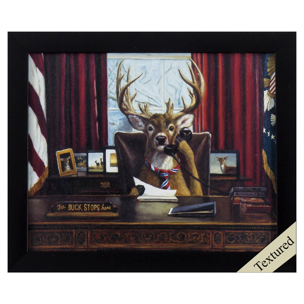 The Buck Stops Here Framed Art