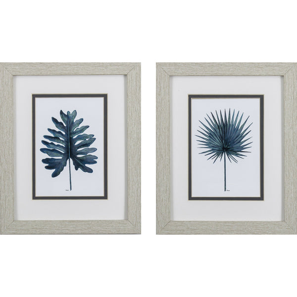 Set of 2 Blue Oasis Framed Art