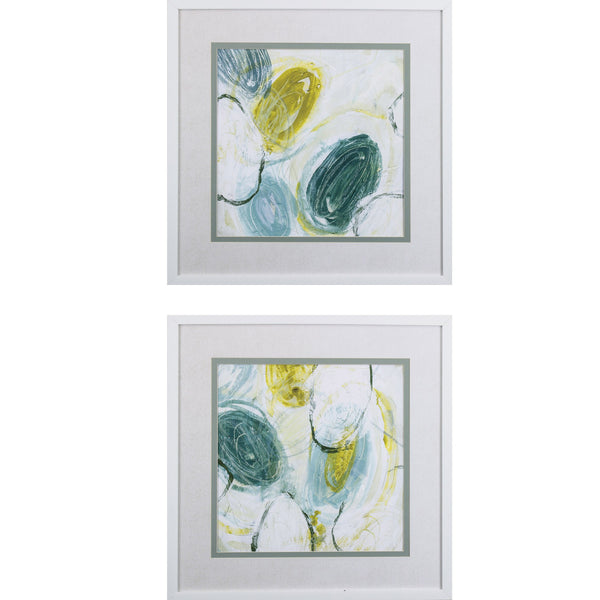 Set of 2 Abstract Diodes Framed Art