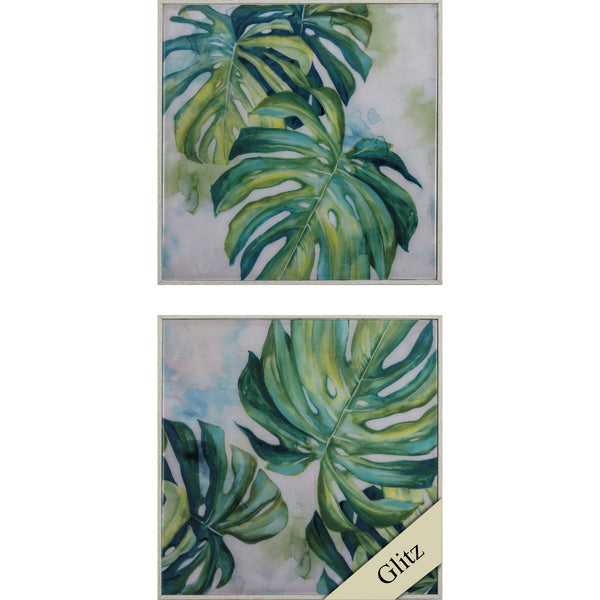 Set of Two Ferns Framed Art