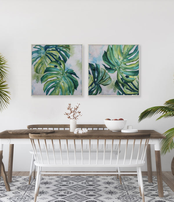 Set of Two Ferns Framed Art