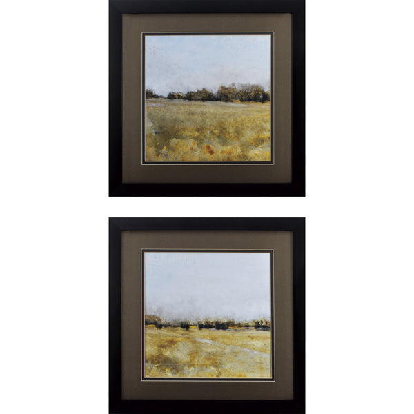 Set of Two Harvest Field Framed Art