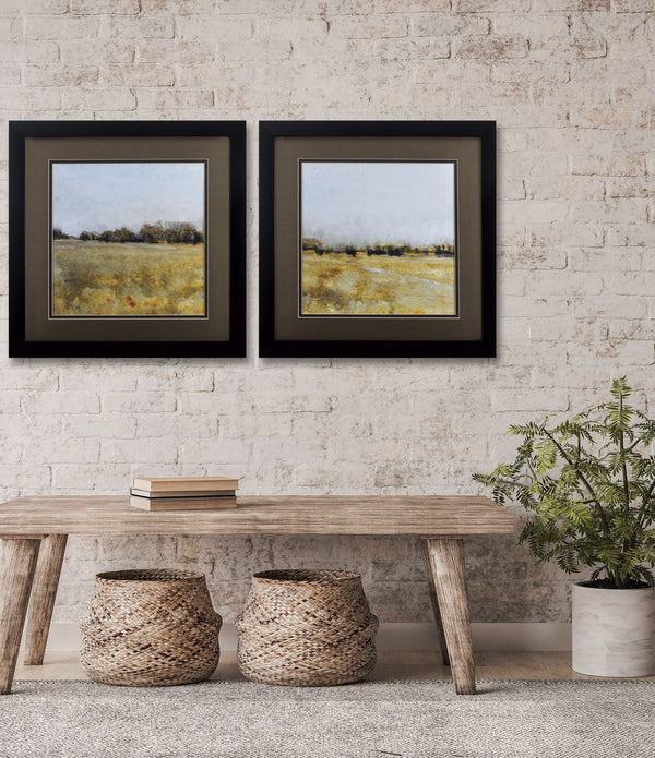 Set of Two Harvest Field Framed Art