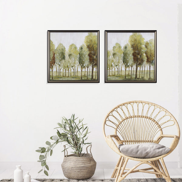 Set of Two Silent Fall Framed Art