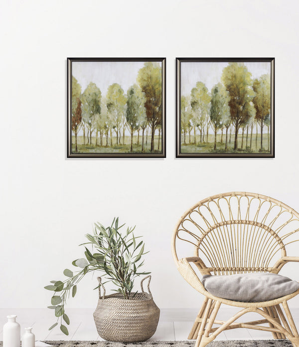 Set of Two Silent Fall Framed Art