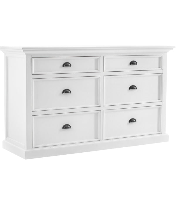 Modern Farmhouse White Six Drawer Dresser