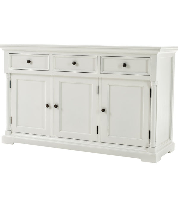 Modern Farm White Three Door Buffet Server