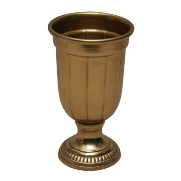 Golden Chalice Pedestal Vase