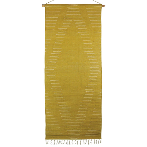 Yellow Ochre Jute Wall Hanging