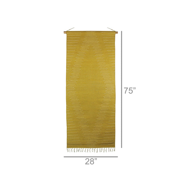 Yellow Ochre Jute Wall Hanging