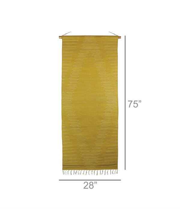 Yellow Ochre Jute Wall Hanging