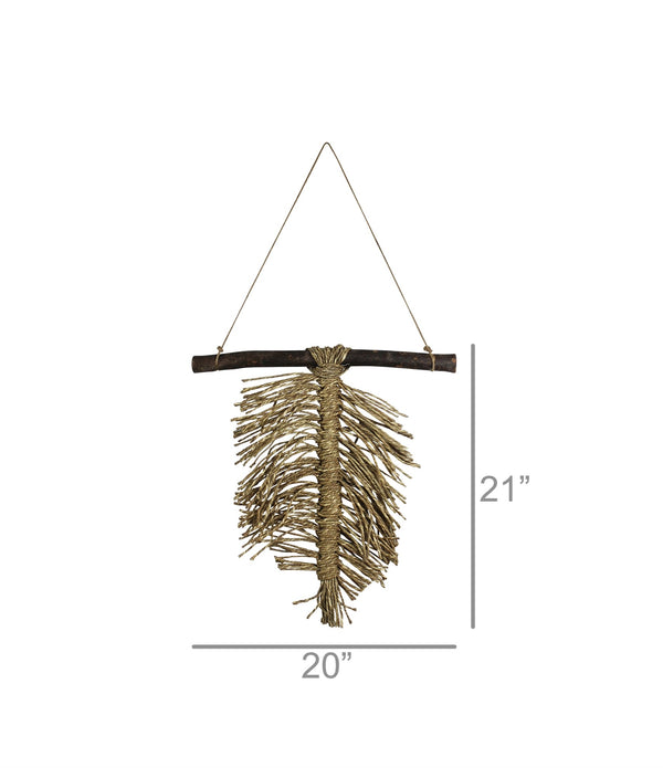 Seagrass and Acacia Leaf Wall Hanging