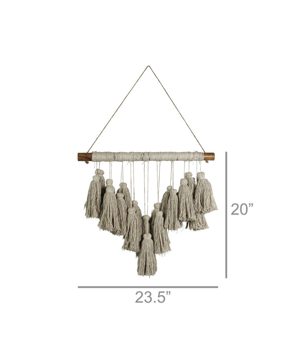 Beige Tassel Bohemian Wall Hanging