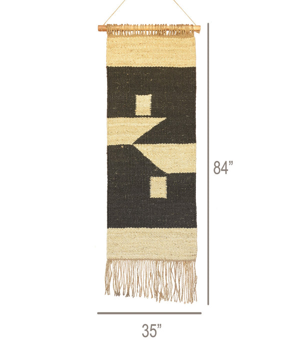 Black and Gold Bohemian Wall Hanging