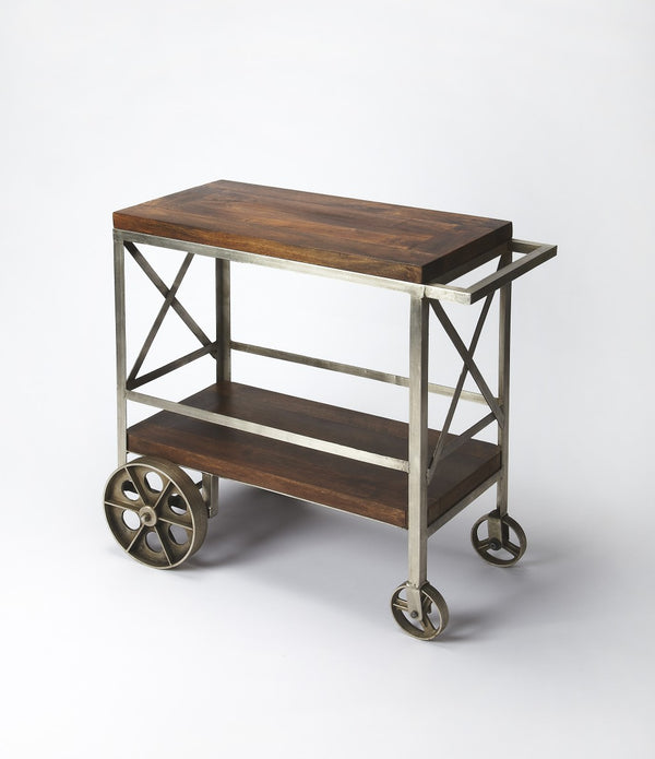 Vintage Style Rolling Server Bar Cart