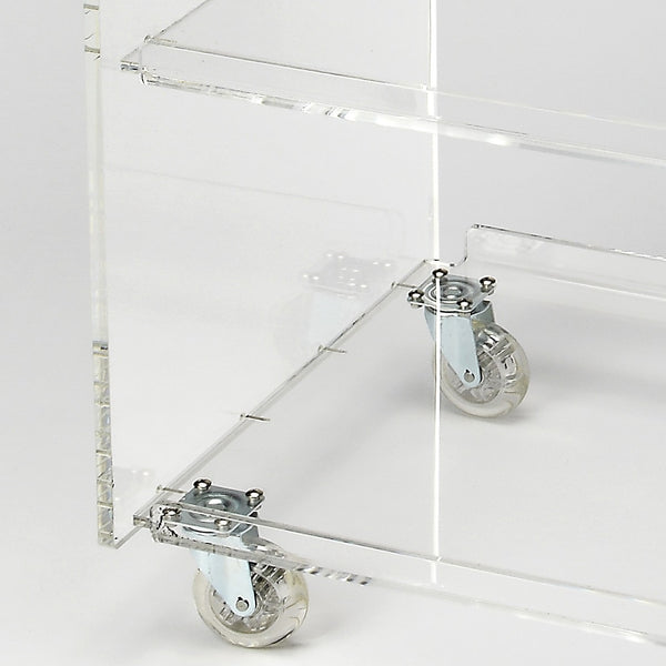 Clear Acrylic Rolling Server Bar Cart