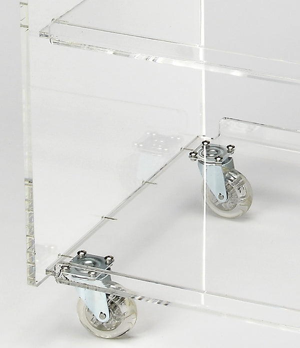 Clear Acrylic Rolling Server Bar Cart