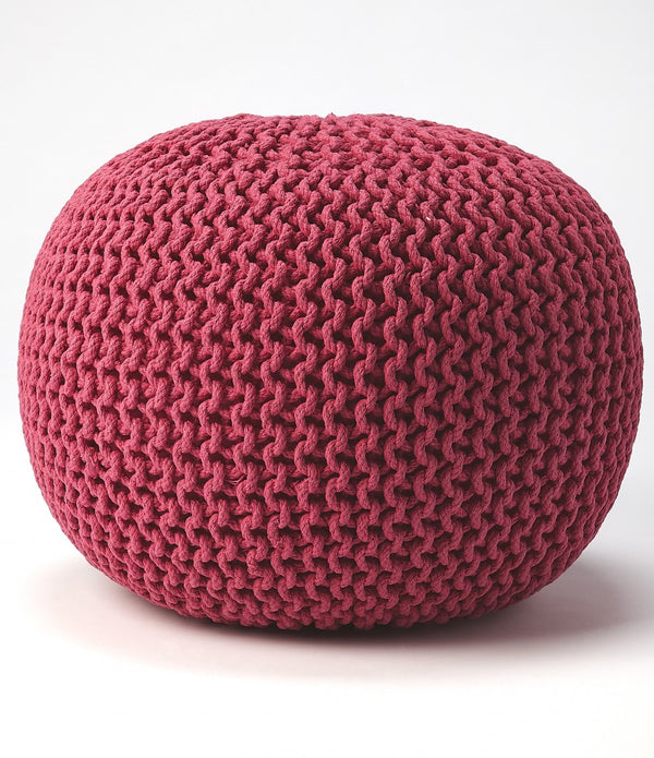 Cool Fuchsia Pink Pouf Ottoman