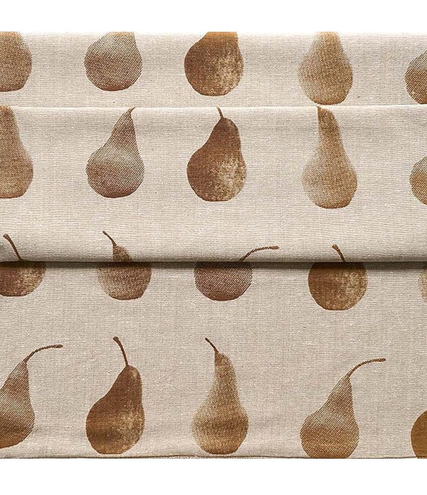 Set of Eight Brown Pear Pattern Napkins