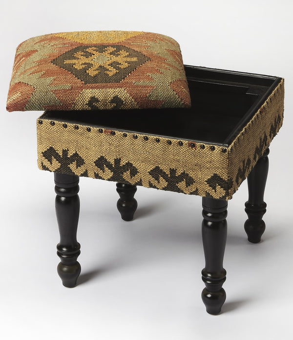 Bohemian Jute Stool