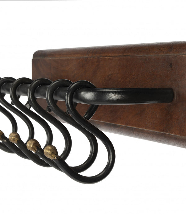 Glendo Iron & Wood Wall Rack