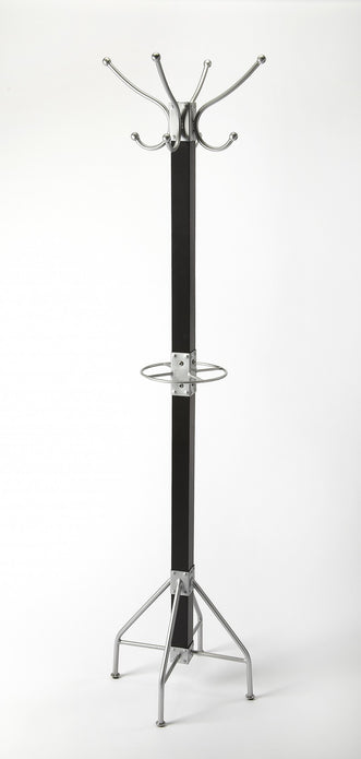 Updated Classic Black and Silver Coat Rack