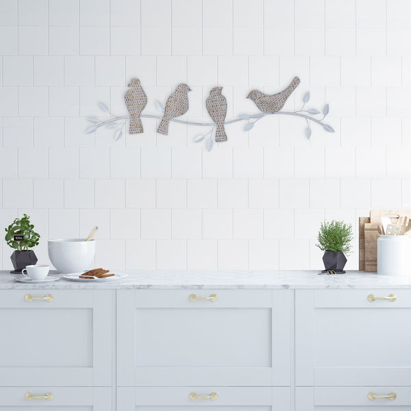 Birds Sitting on a Branch Wall Decor