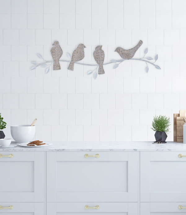 Birds Sitting on a Branch Wall Decor