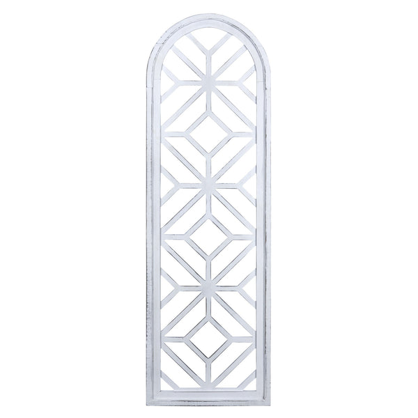 White Wooden Window Panel Wall Decor