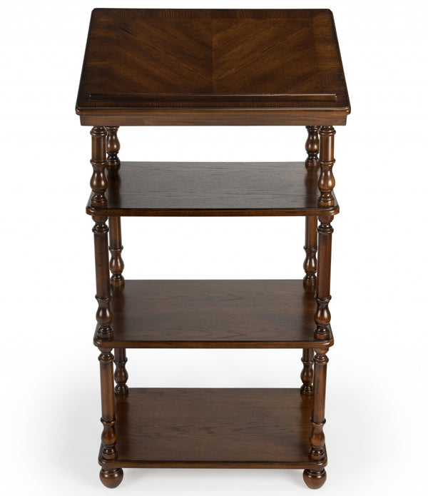 Vintage Oak Library Stand