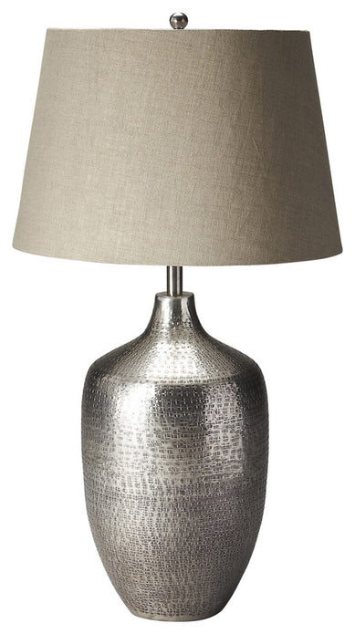 Antique Silver Table Lamp