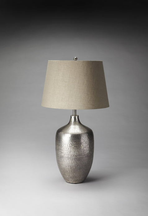 Antique Silver Table Lamp