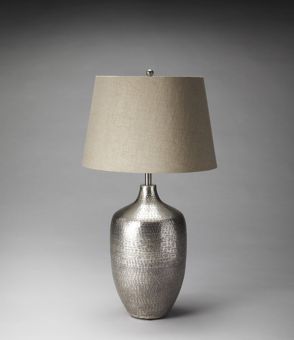 Antique Silver Table Lamp