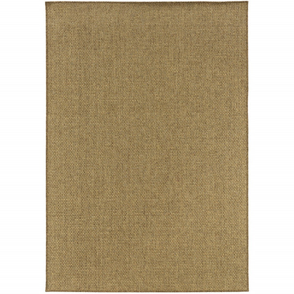 3’x5’ Solid Tan Indoor Outdoor Area Rug