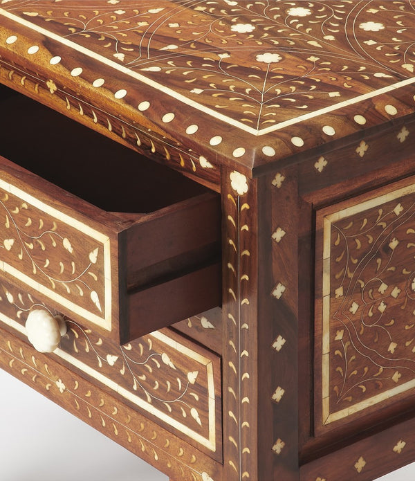 Chevrier Wood & Bone Inlay Accent Chest