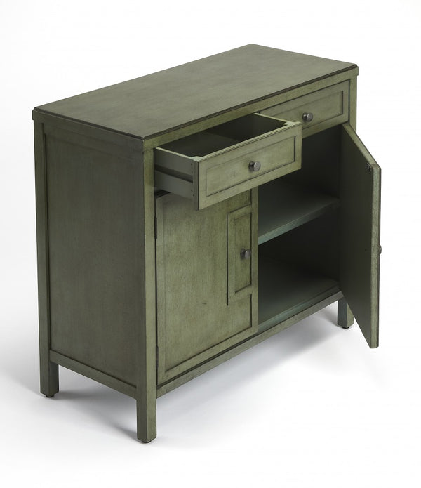 Imperial Green Console Cabinet