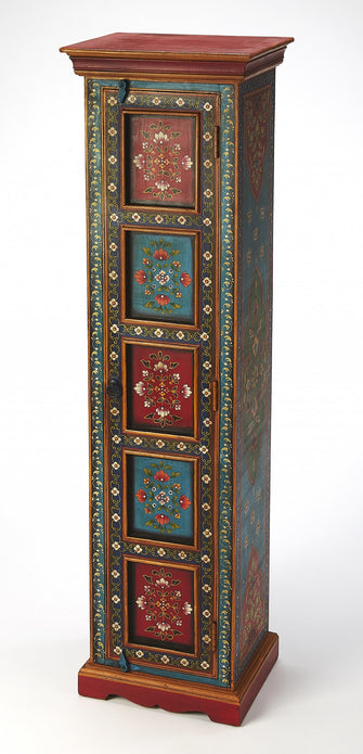 Amir Hand Painted Tall Cabinet