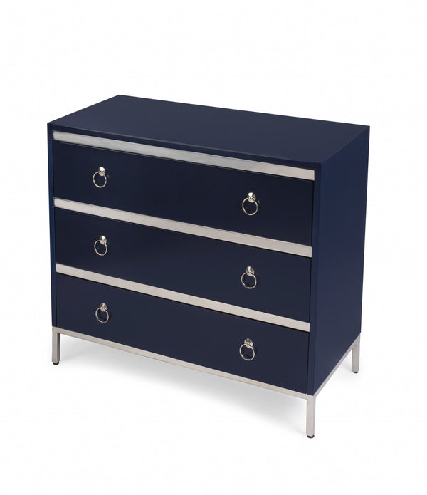 Monika Blue & Silver Accent Chest