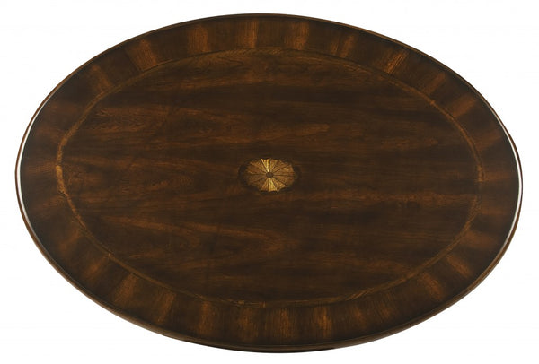 Traditional Traditional Cherry Oval Coffee Table