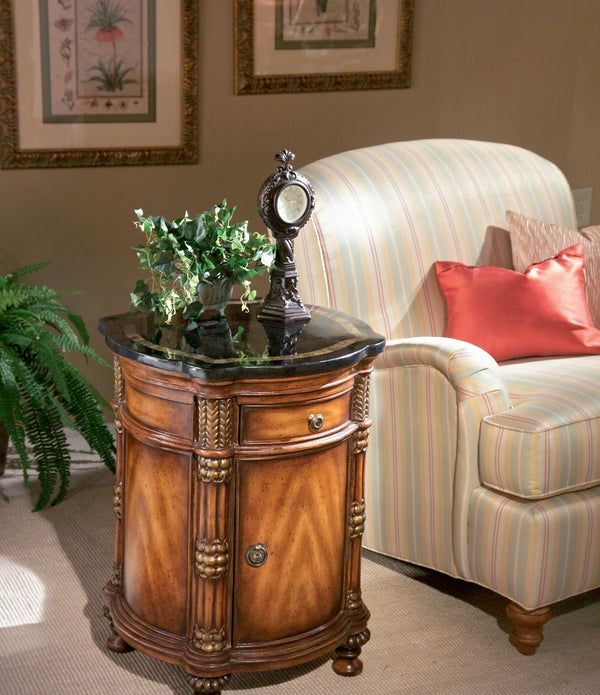 Fossil Stone Drum Table